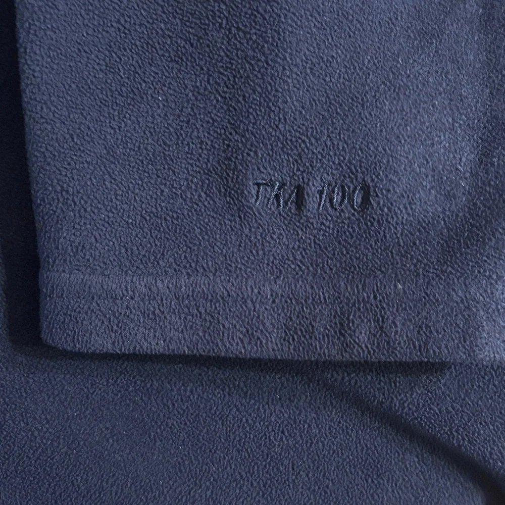 THE NORTH FACE TKA 100 Quarter Zip Fleece Pullover Navy Blue VINTAGE